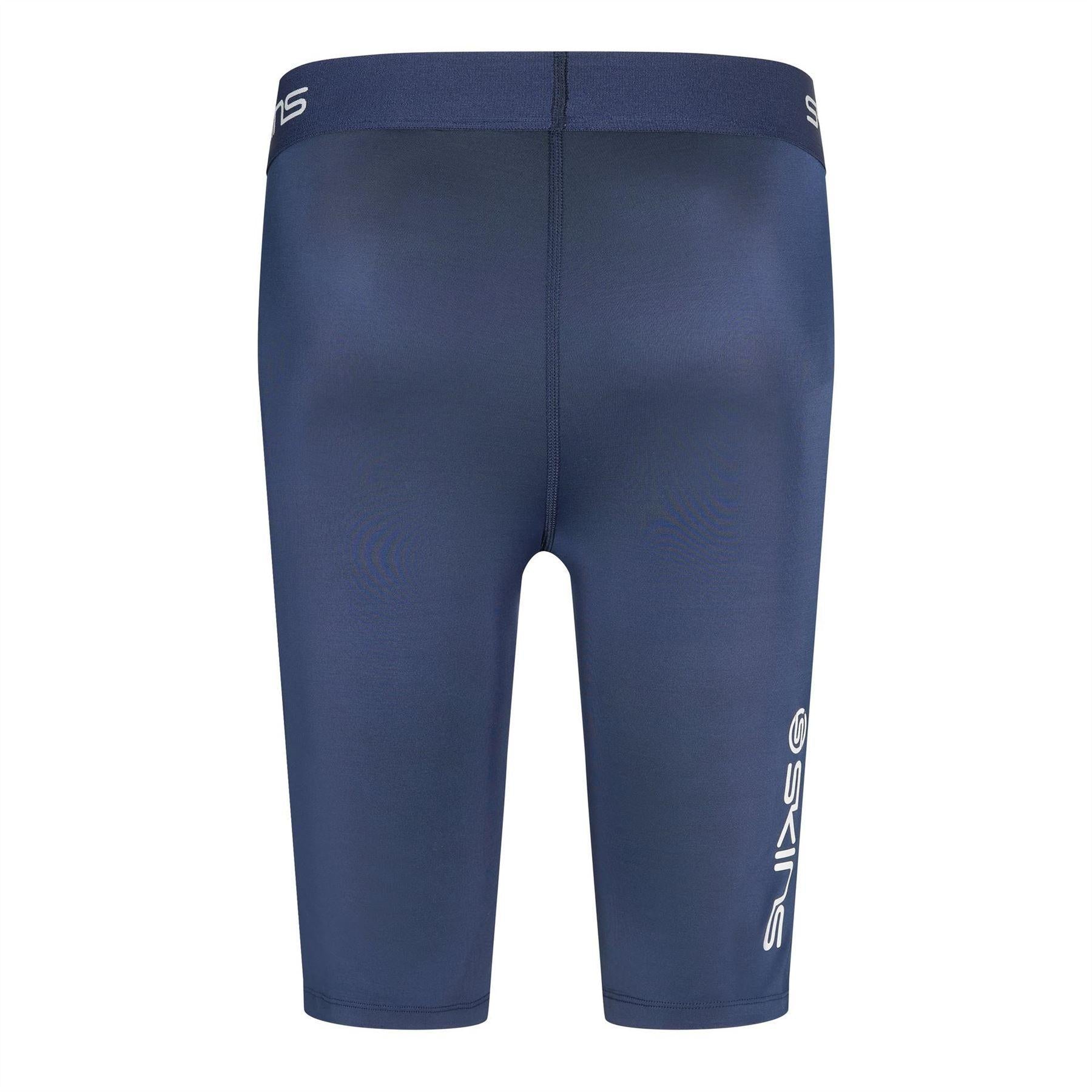 Blue - Back - Skins Mens Series-1 Fitted Compression Shorts