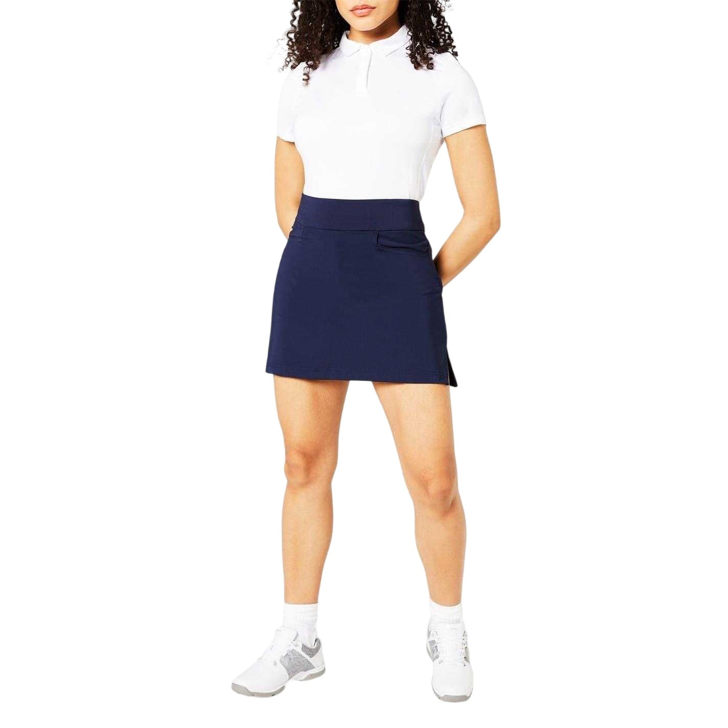 Navy - Lifestyle - Slazenger Womens-Ladies Plain Golf Skort