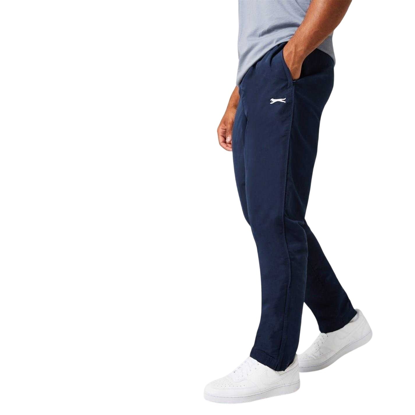 Navy - Side - Slazenger Mens Regular Sweatpants