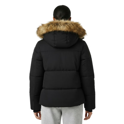 Black - Lifestyle - Jack Wills Womens-Ladies Riley Puffer Jacket