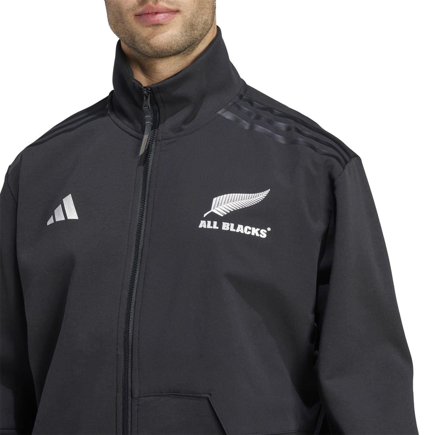 Black - Side - Adidas Mens All Blacks 2024 Anthem Jacket