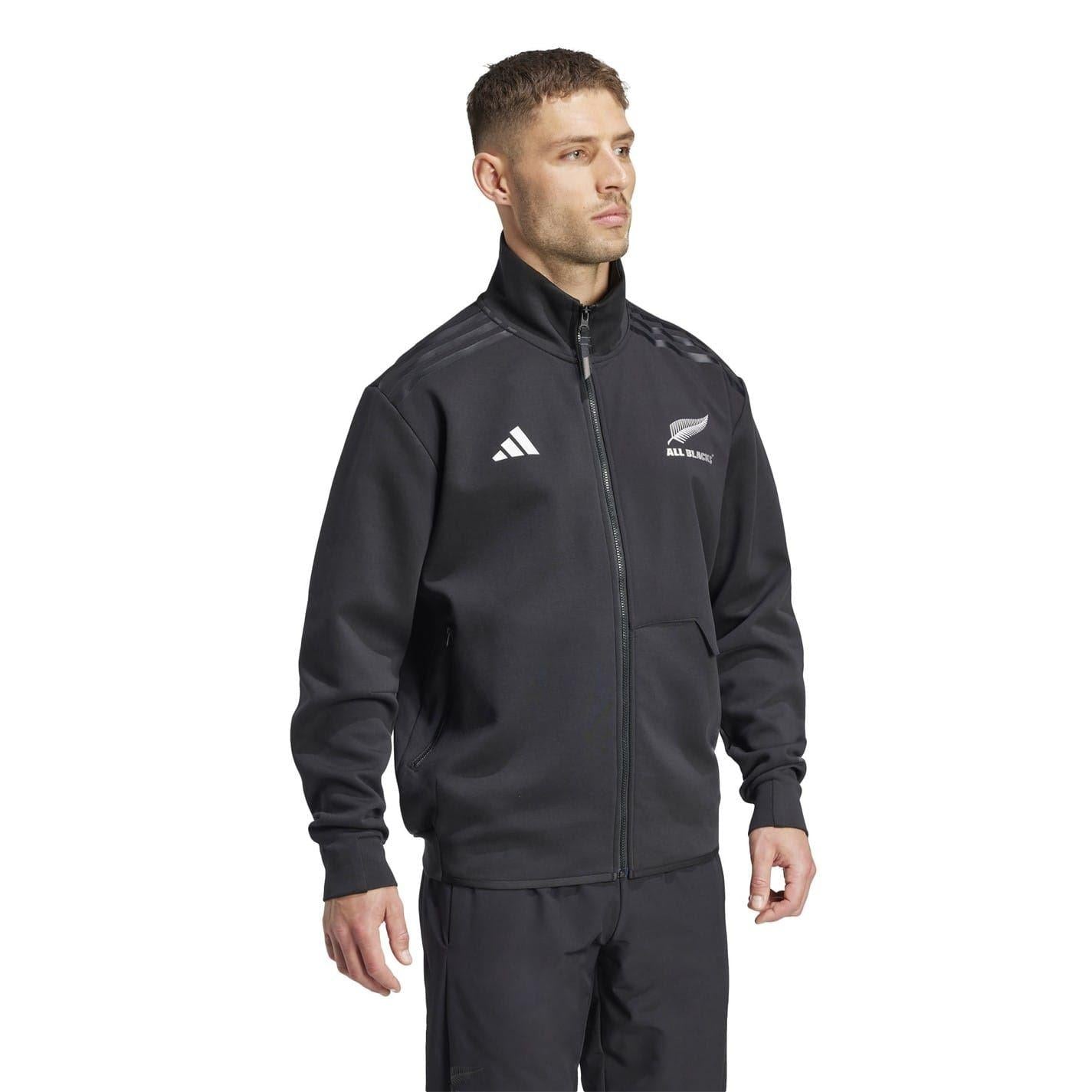 Black - Pack Shot - Adidas Mens All Blacks 2024 Anthem Jacket