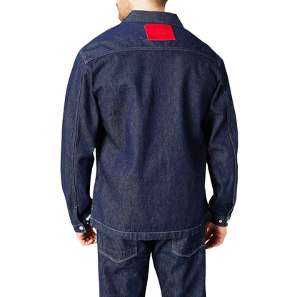 Dark Wash - Back - Hugo Boss Mens X Replay Denim Oversized Overshirt