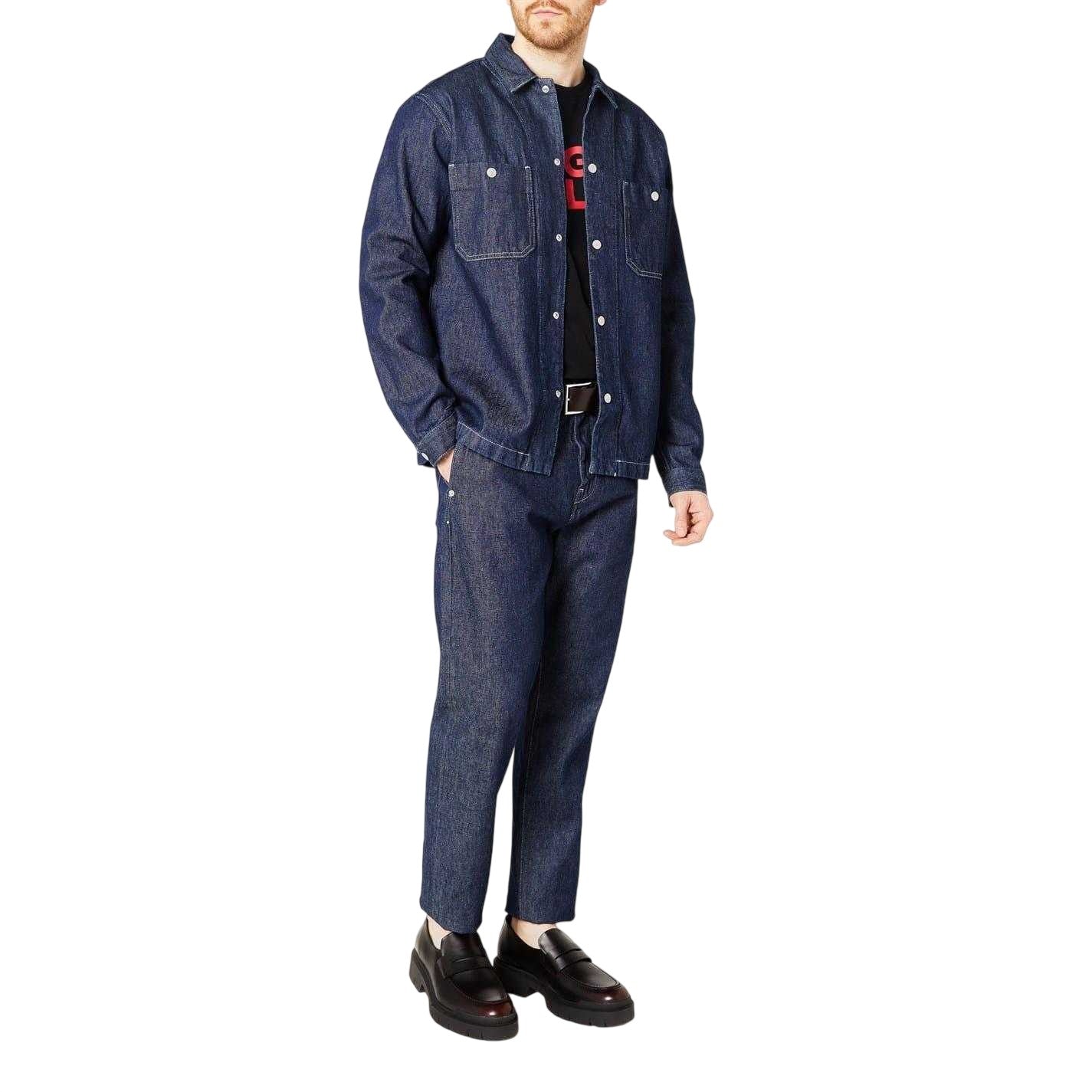 Dark Wash - Lifestyle - Hugo Boss Mens X Replay Denim Oversized Overshirt