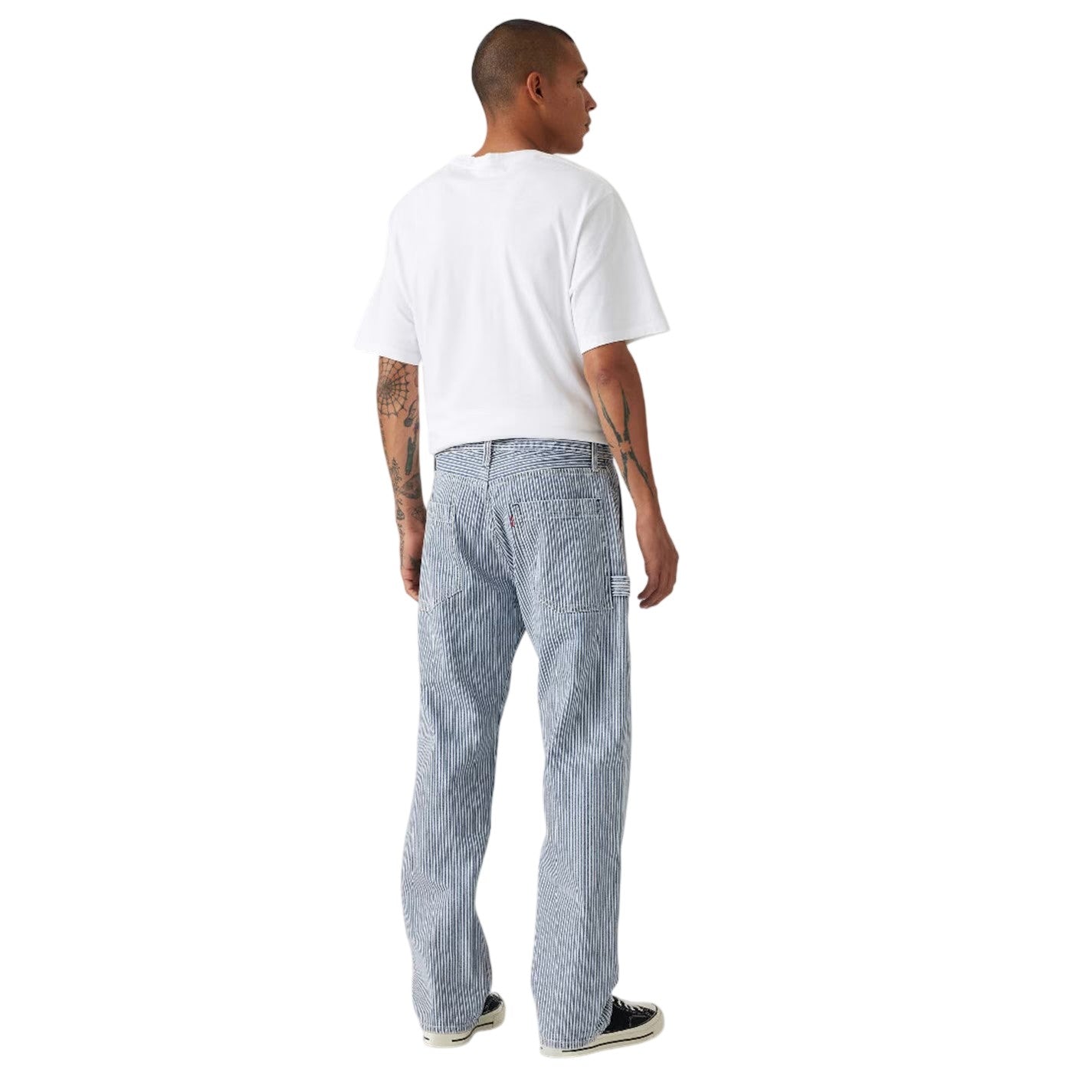 Blue - Back - Levis Mens 555 Relaxed Fit Jeans