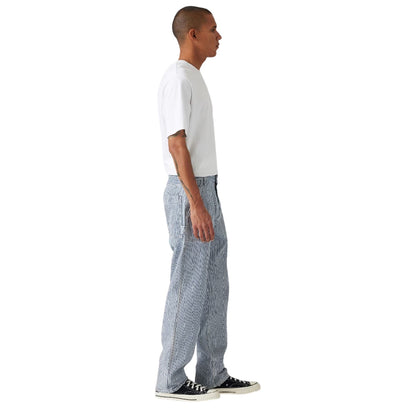 Blue - Side - Levis Mens 555 Relaxed Fit Jeans