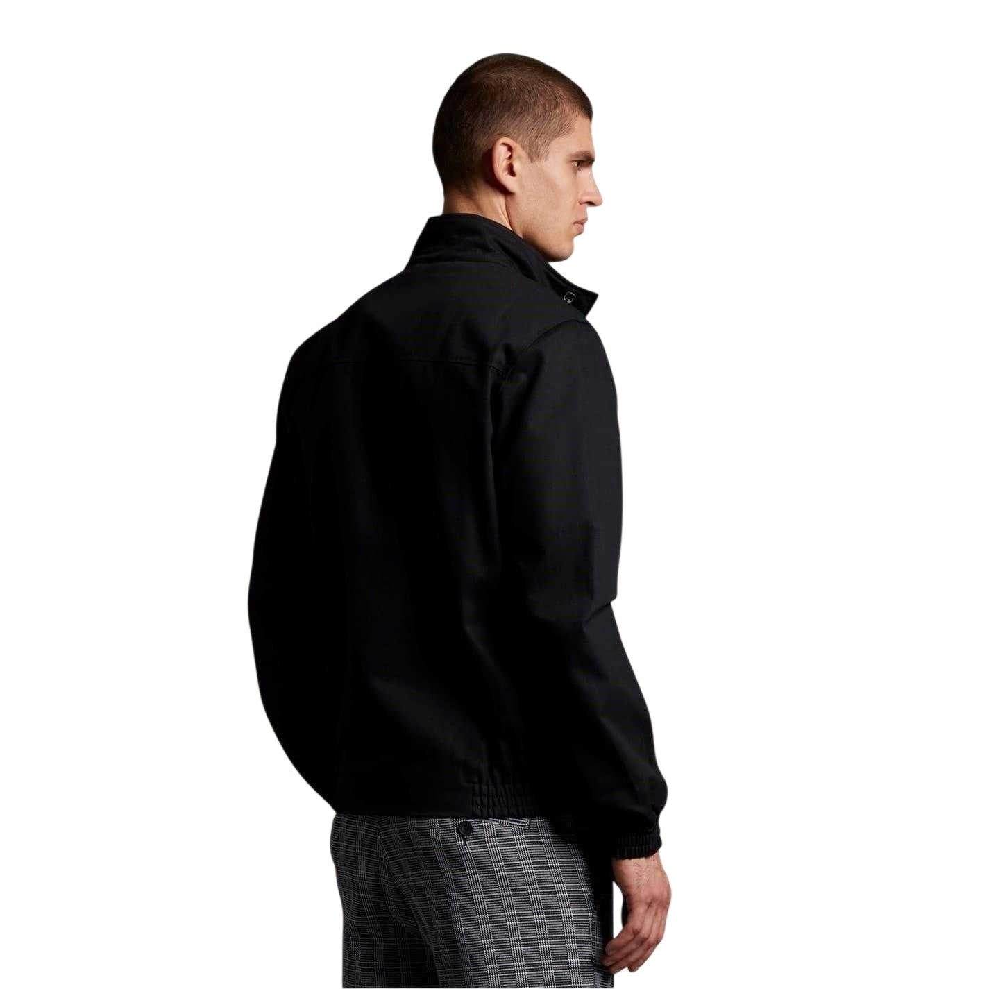 Black - Back - Lyle & Scott Mens Harrington Jacket