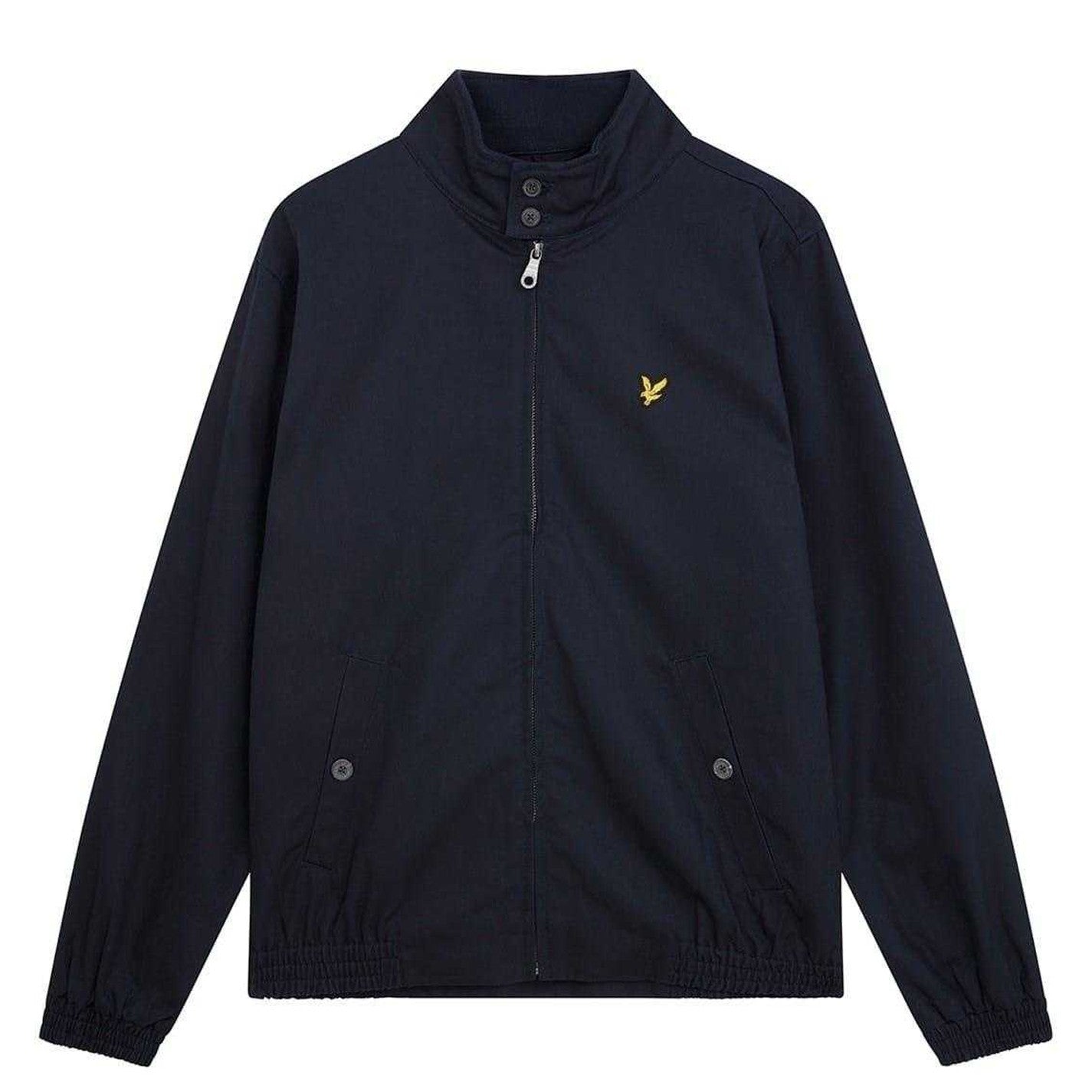 Navy - Front - Lyle & Scott Mens Harrington Jacket
