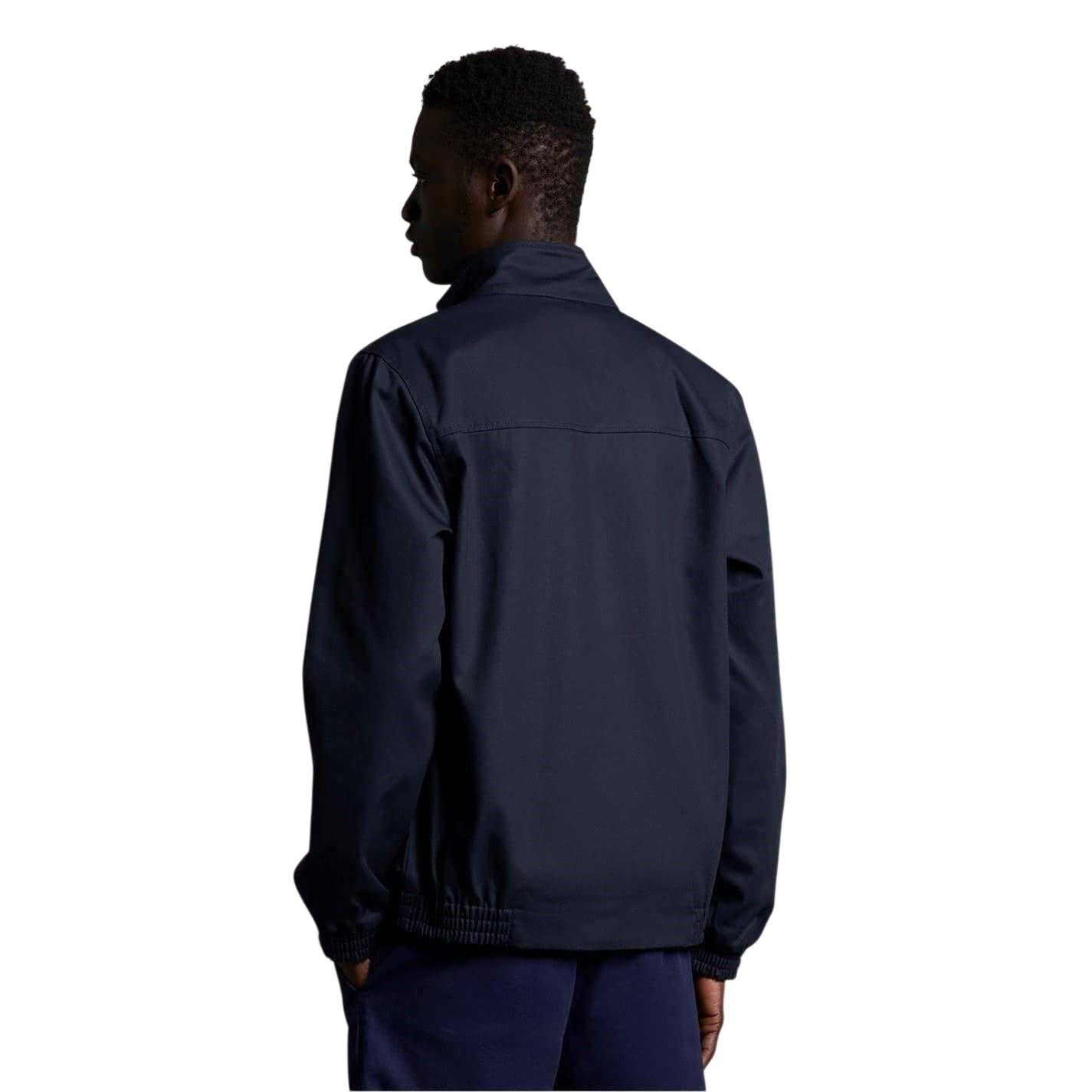 Navy - Back - Lyle & Scott Mens Harrington Jacket