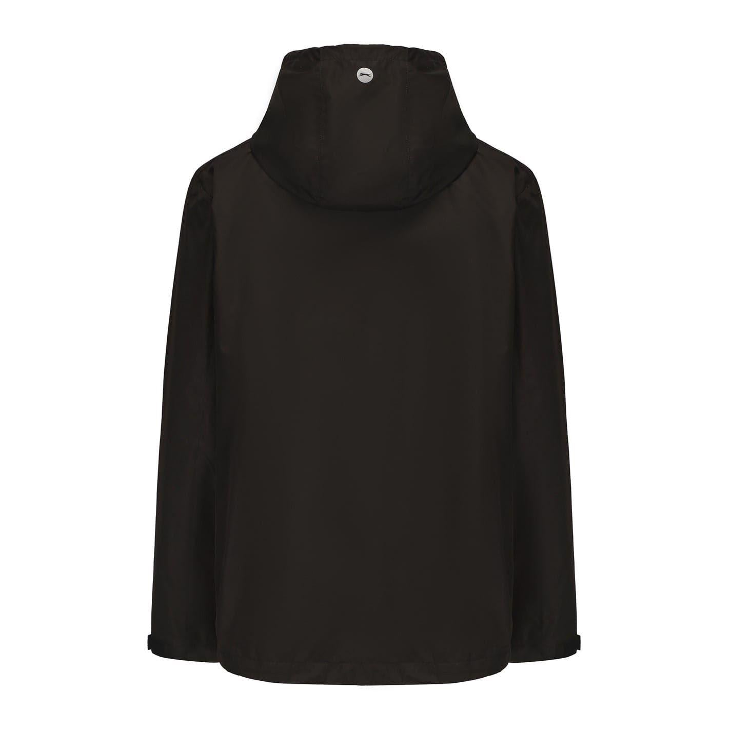 Black - Back - Slazenger Mens Showerproof Waterproof Jacket