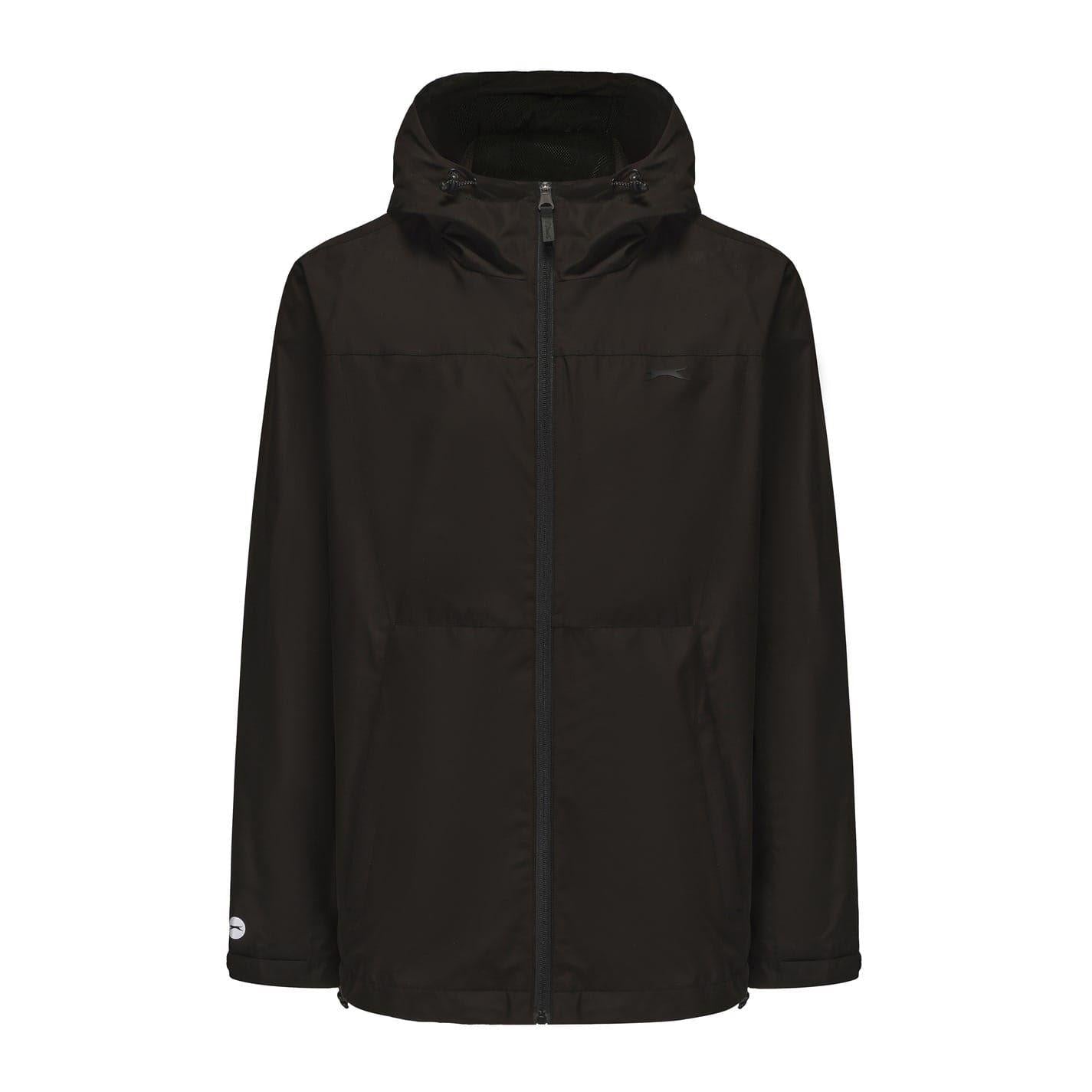 Black - Front - Slazenger Mens Showerproof Waterproof Jacket