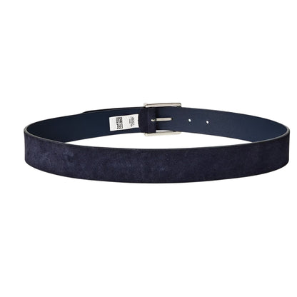 Dark Blue - Back - Boss Mens Rudy Suede Belt