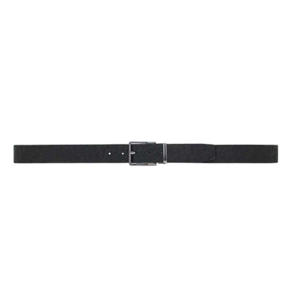 Black - Back - Armani Exchange Leather Belt