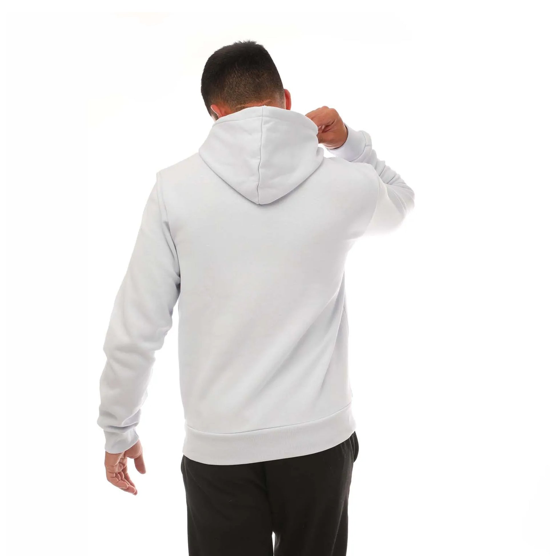 Light Blue - Back - Lacoste Mens Organic Cotton Hoodie
