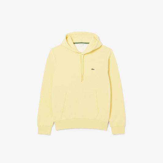Yellow - Front - Lacoste Mens Organic Cotton Hoodie