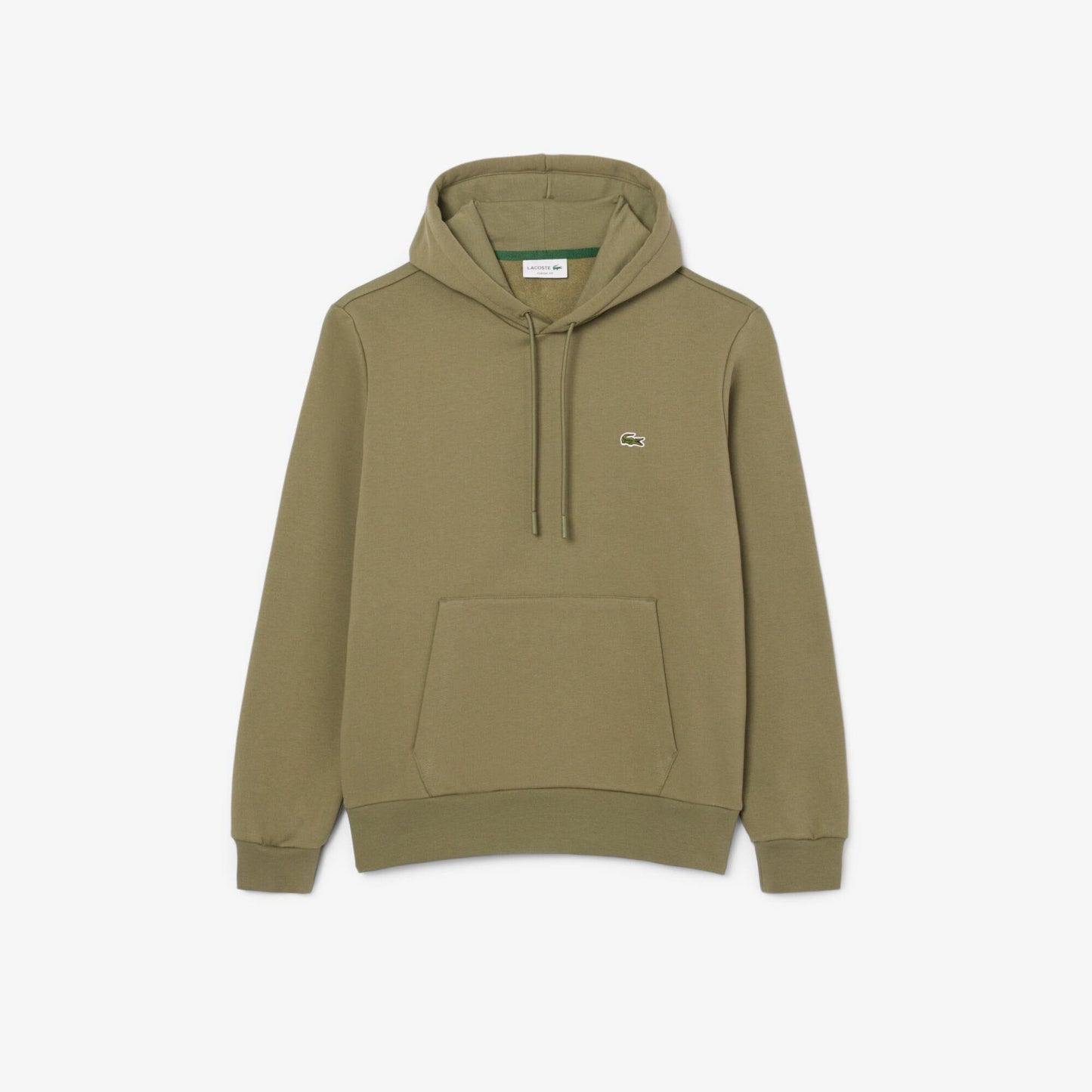 Green - Front - Lacoste Mens Organic Cotton Hoodie