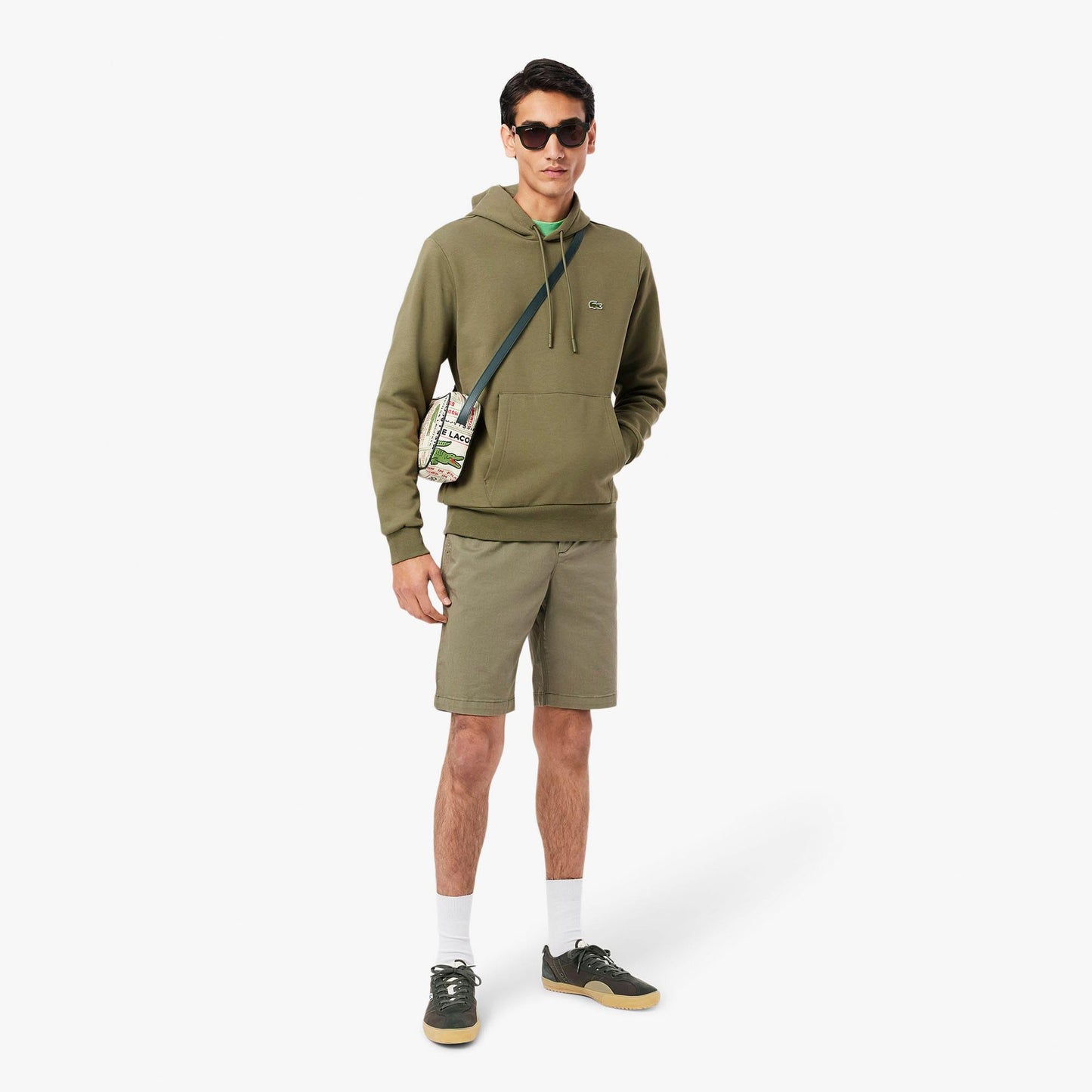 Green - Lifestyle - Lacoste Mens Organic Cotton Hoodie