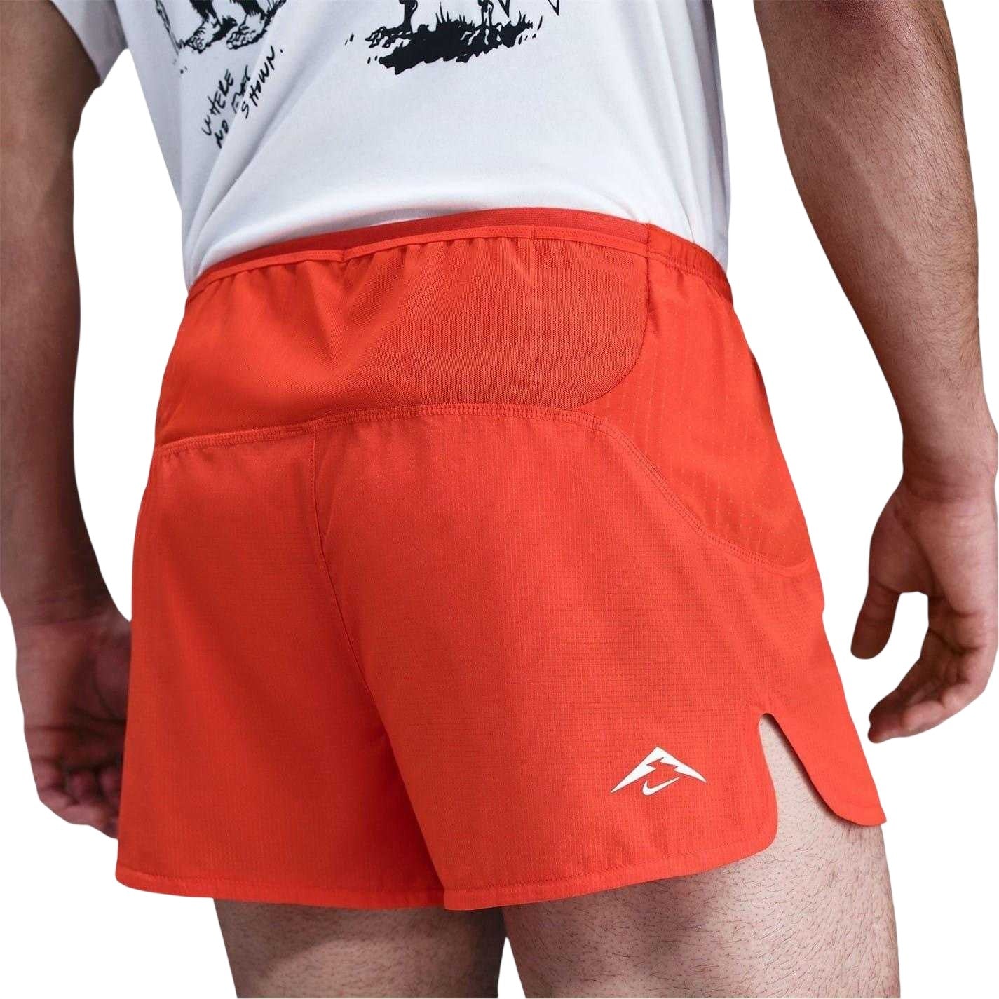 Picante Red-Black - Back - Nike Mens Trail Running Shorts