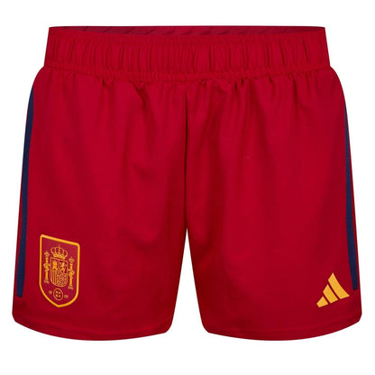 Red - Front - Spain Womens-Ladies Adidas Football Shorts