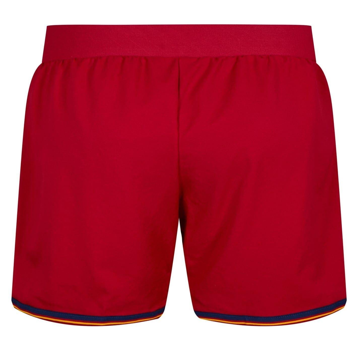 Red - Back - Spain Womens-Ladies Adidas Football Shorts