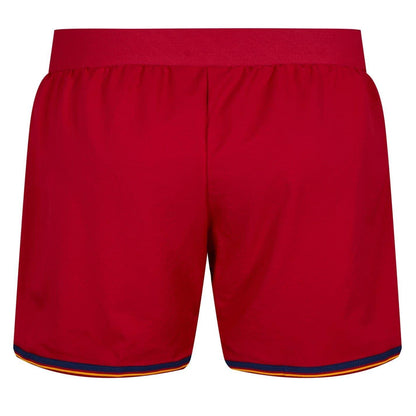 Red - Back - Spain Womens-Ladies Adidas Football Shorts