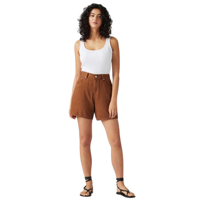 Brown - Lifestyle - Levis Womens-Ladies Denim Shorts