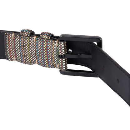 Multicoloured - Lifestyle - Paul Smith Mens Stripe Webbed Belt