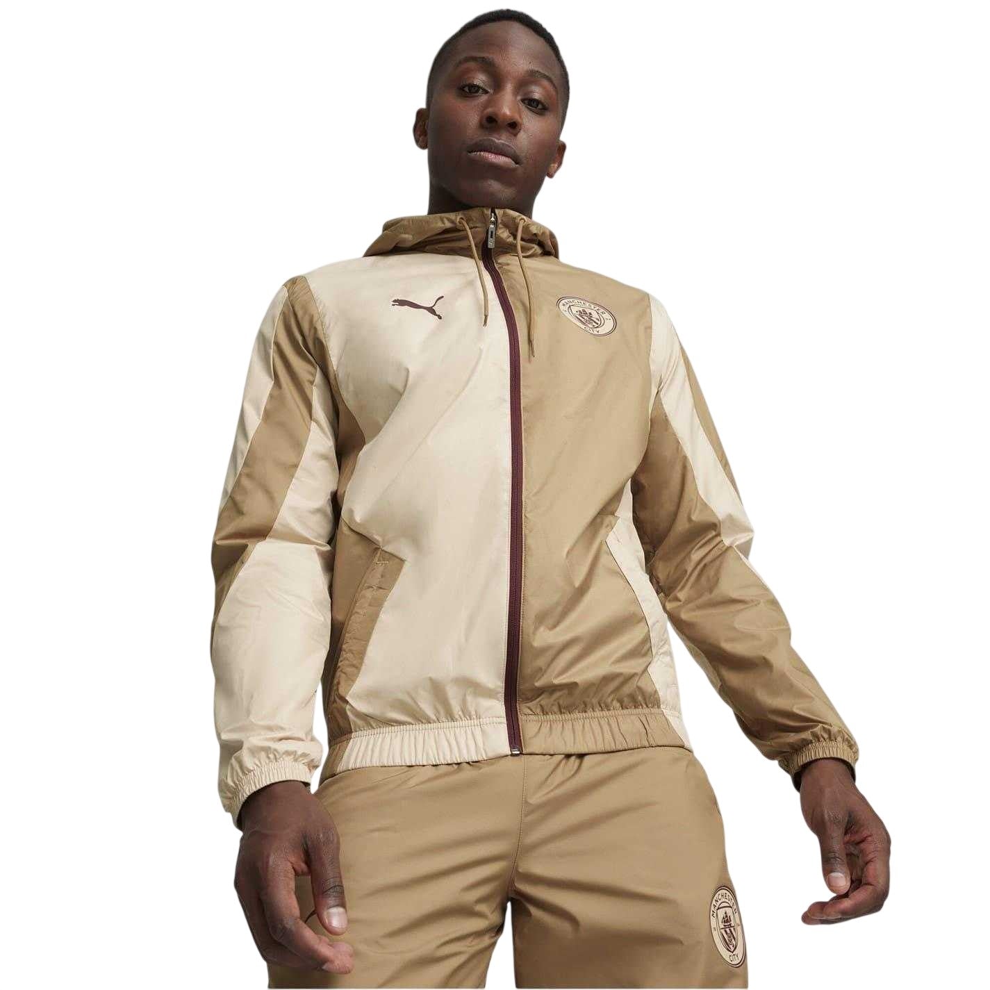 Sand - Lifestyle - Puma Mens Manchester City Woven Jacket