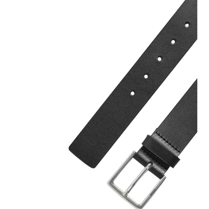 Black - Back - Boss Rummi Cow Leather Belt