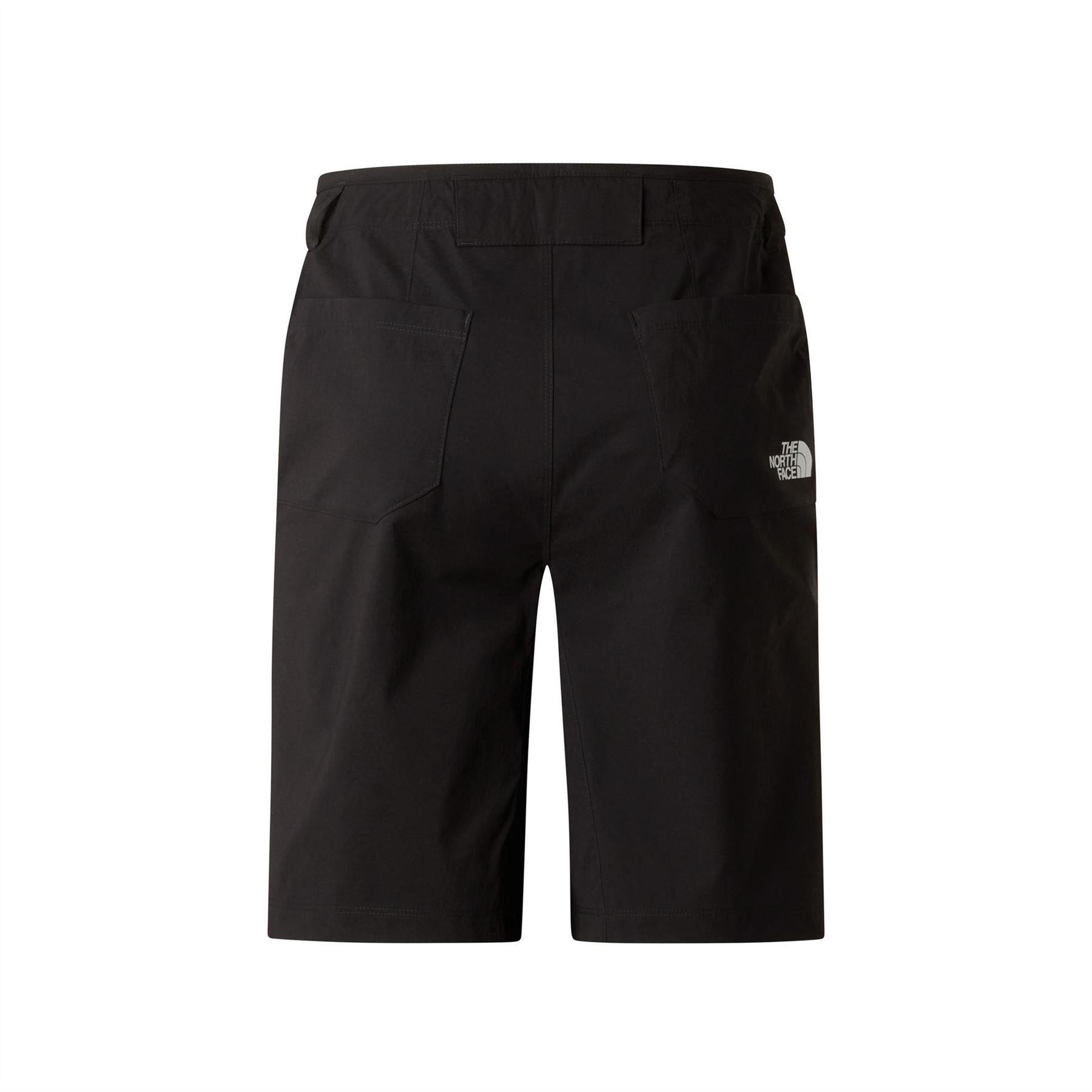 Black - Back - The North Face Womens-Ladies Exploration Nylon Shorts