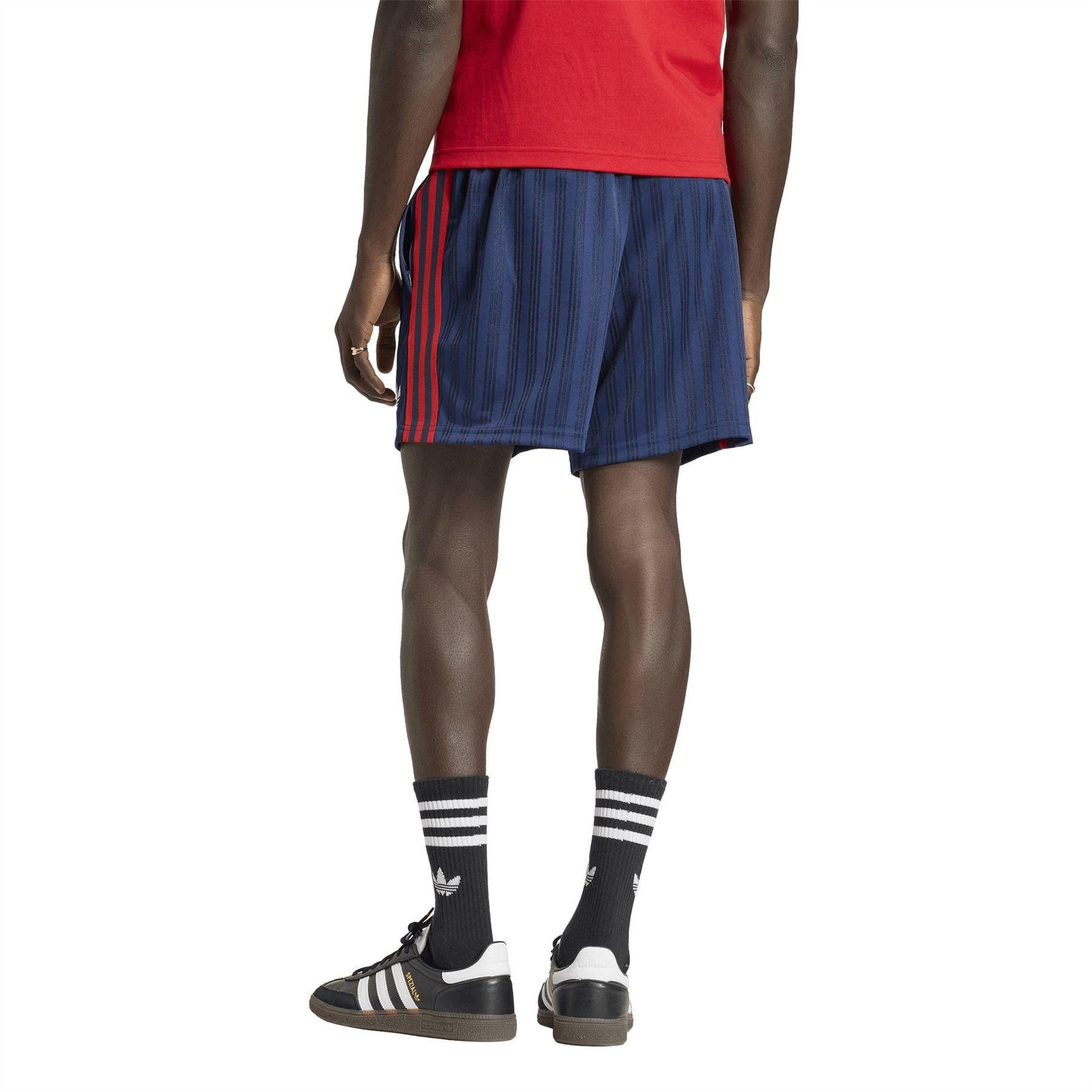 Blue-White - Back - Arsenal Mens Originals 25-26 Adidas Regular Shorts