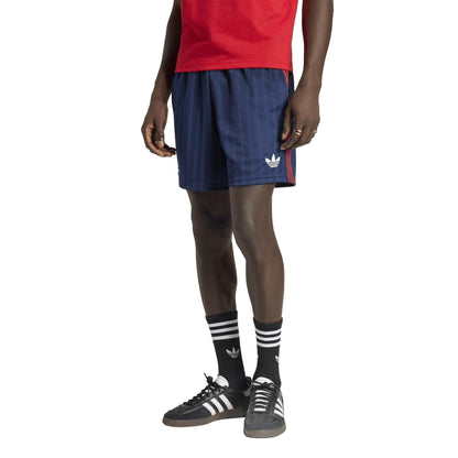 Blue-White - Pack Shot - Arsenal Mens Originals 25-26 Adidas Regular Shorts