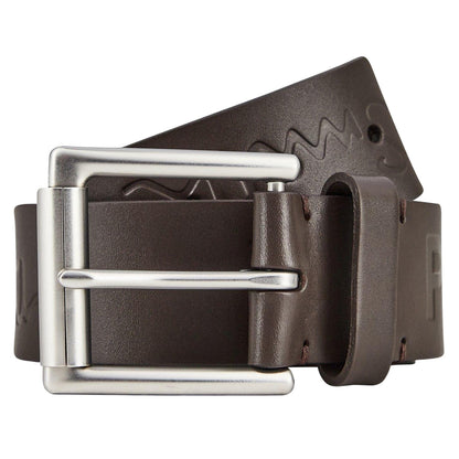 Brown - Side - Paul Smith Unisex Adult Embossed Leather Belt