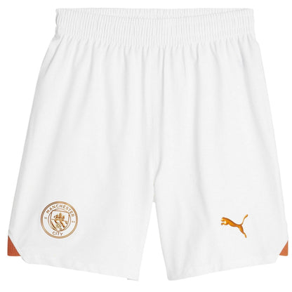 Puma White - Front - Manchester City FC Mens Promo Puma Football Shorts