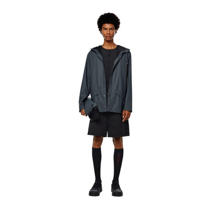Grey - Pack Shot - Rains Mens Waterproof Jacket
