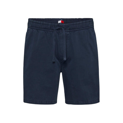 Blue - Front - Tommy Jeans Mens Twill Shorts
