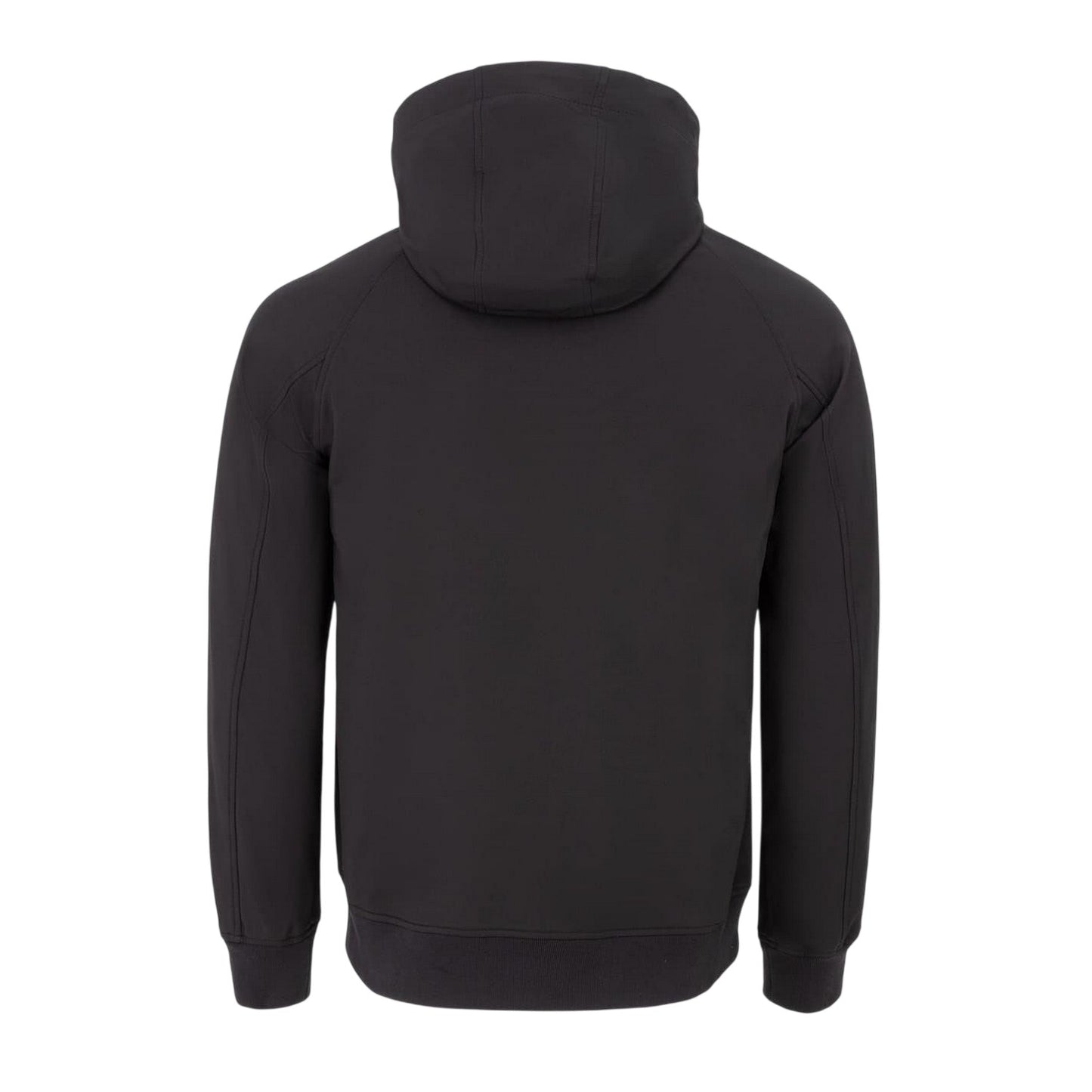 Black - Back - Everlast Mens Plain Hooded Soft Shell Jacket