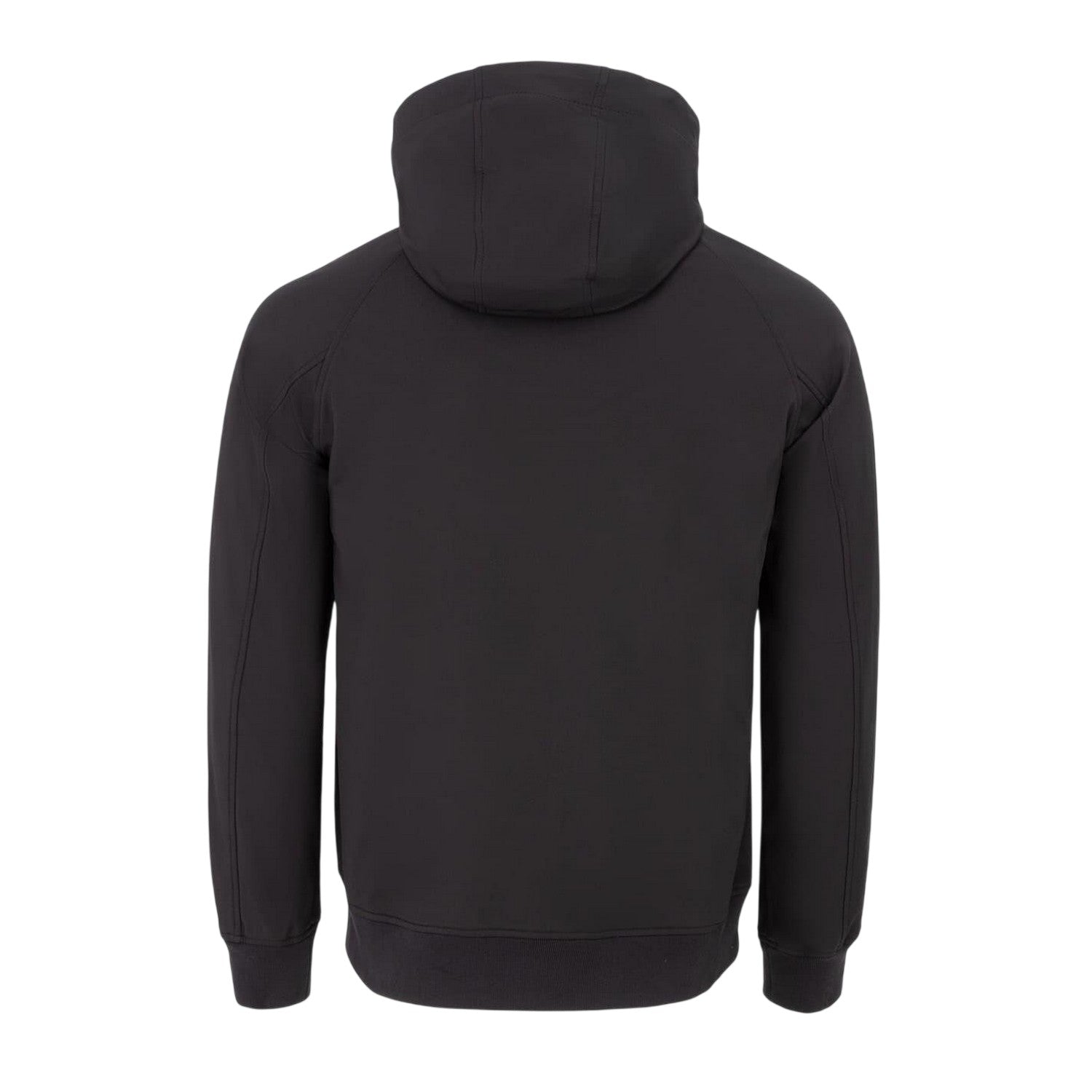 Black - Back - Everlast Mens Plain Hooded Soft Shell Jacket