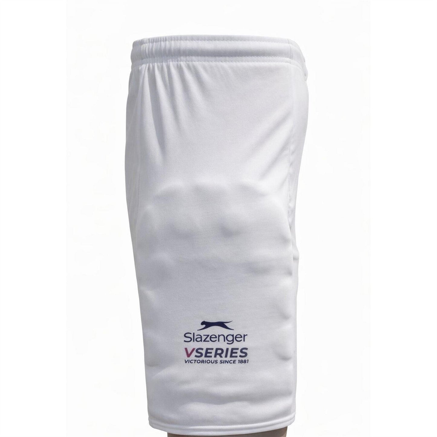 White - Back - Slazenger Childrens-Kids Fleece Cricket Padded Shorts