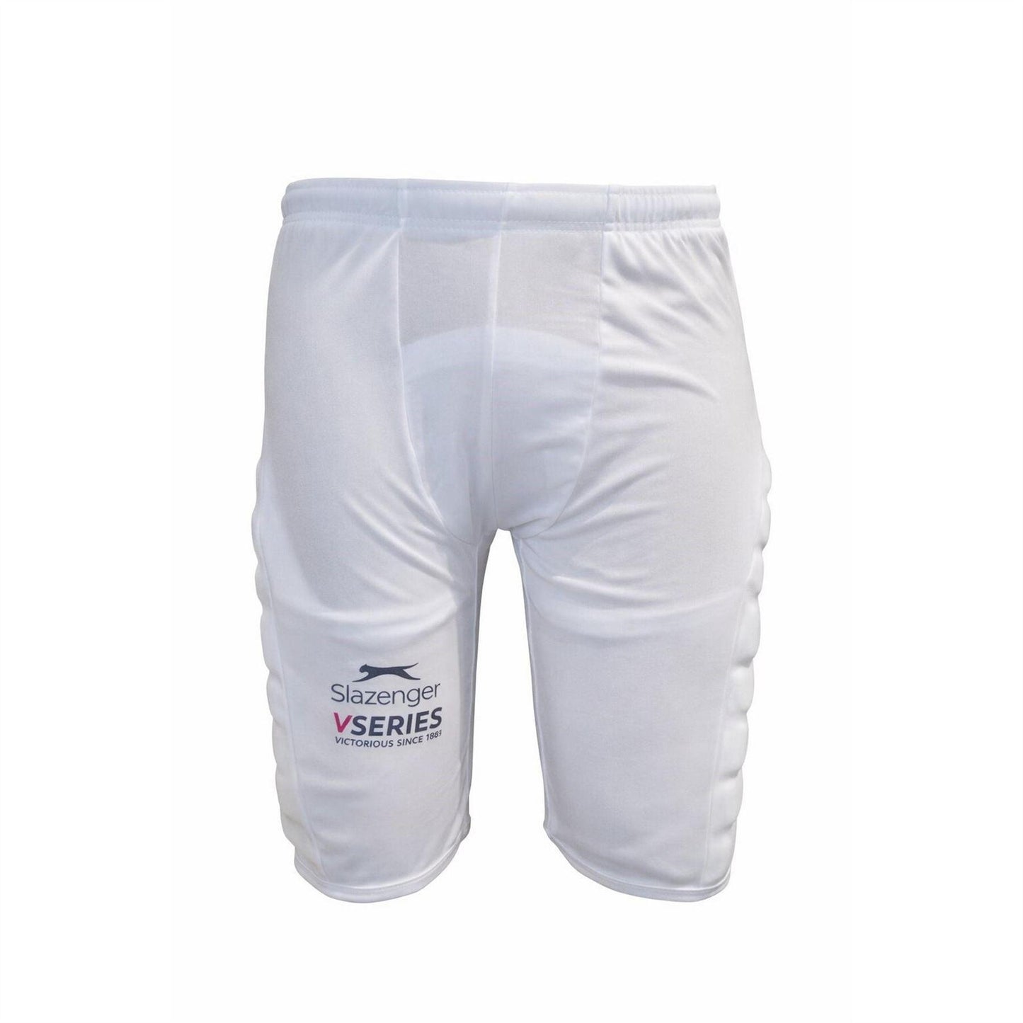 White - Front - Slazenger Childrens-Kids Fleece Cricket Padded Shorts