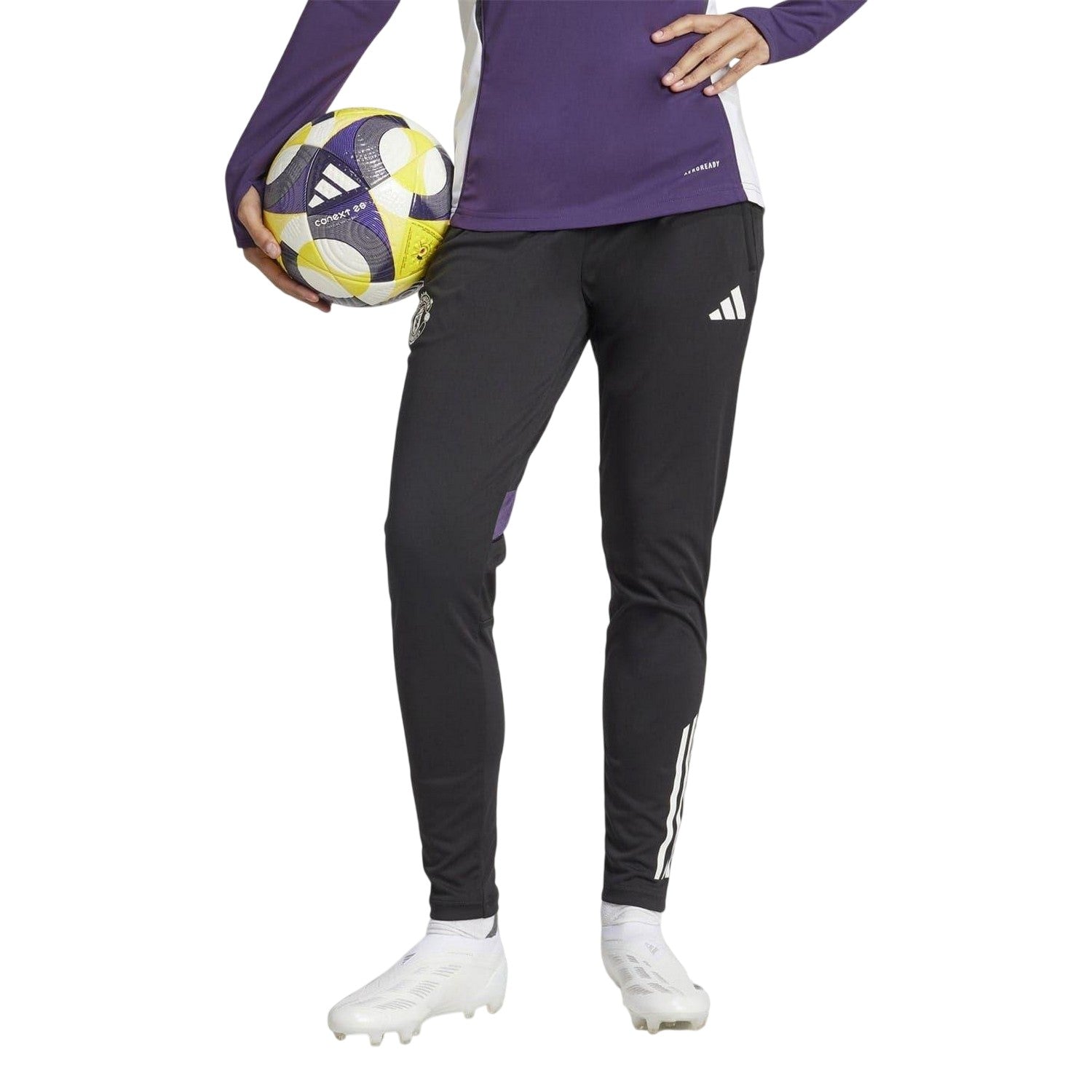 Black - Lifestyle - Adidas Womens-Ladies Manchester United FC Tracksuit Bottoms