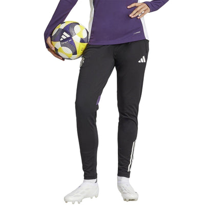 Black - Lifestyle - Adidas Womens-Ladies Manchester United FC Tracksuit Bottoms