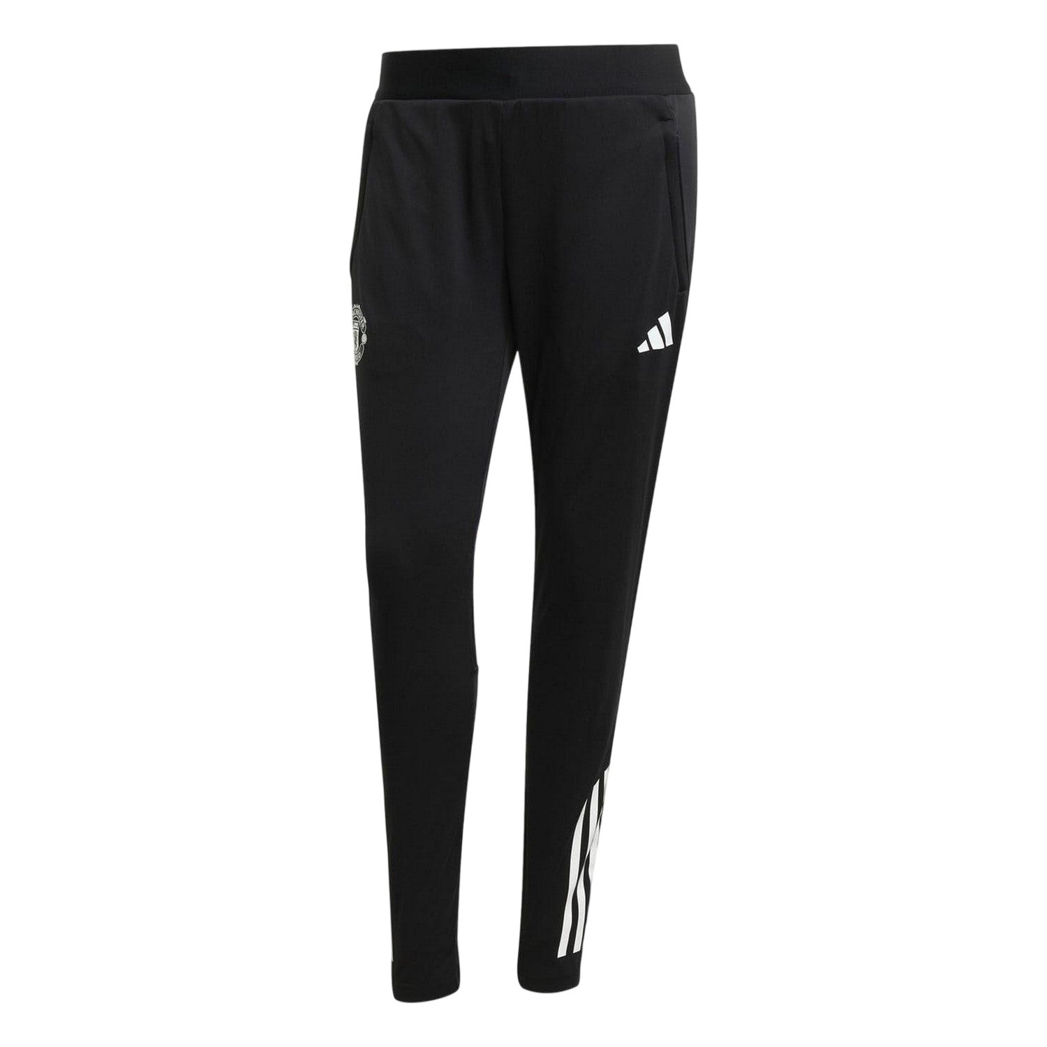 Black - Front - Adidas Womens-Ladies Manchester United FC Tracksuit Bottoms