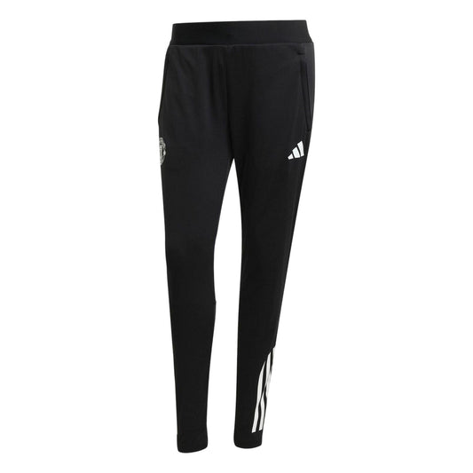 Black - Front - Adidas Womens-Ladies Manchester United FC Tracksuit Bottoms