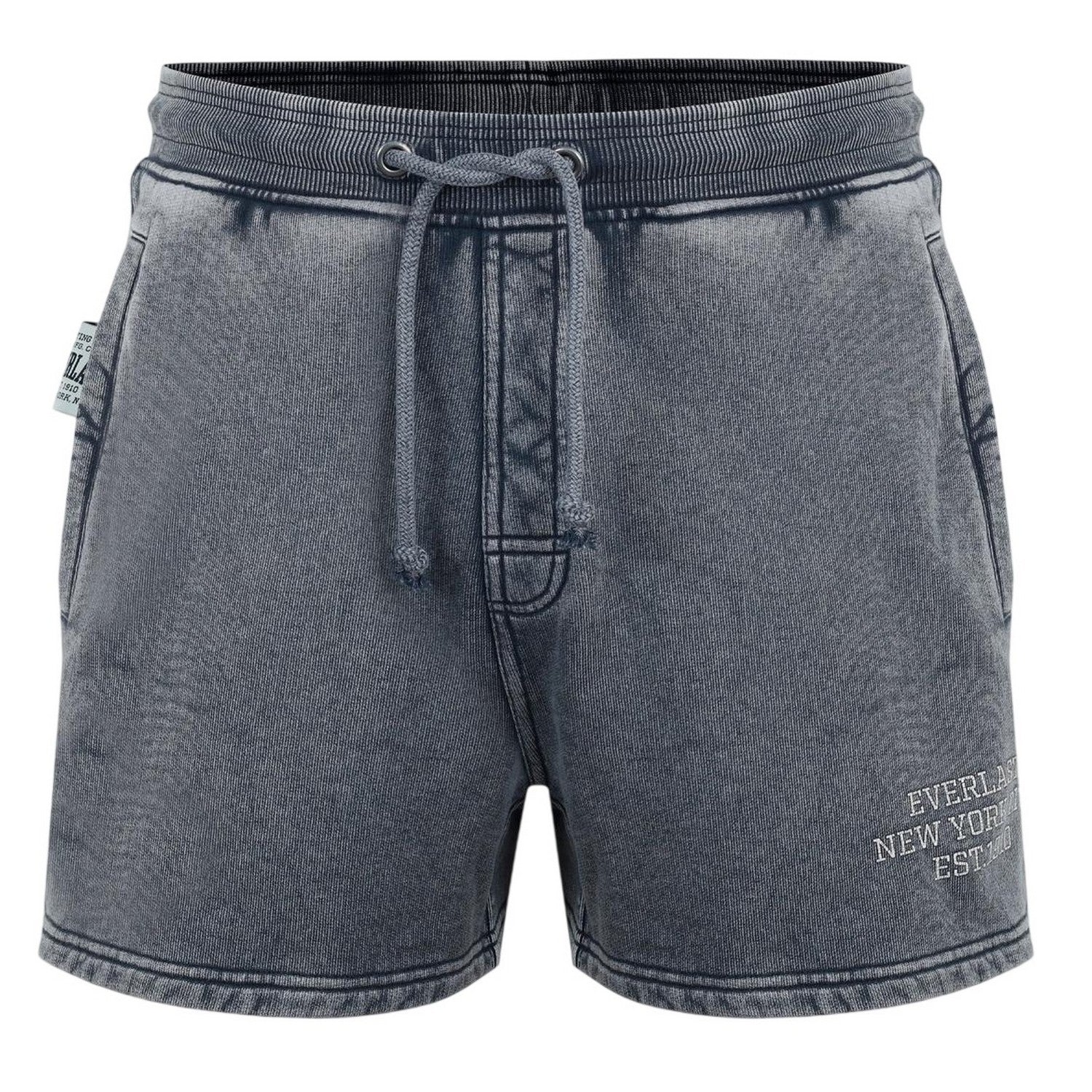 Washed Grey - Front - Everlast Mens NYC Lettering Shorts