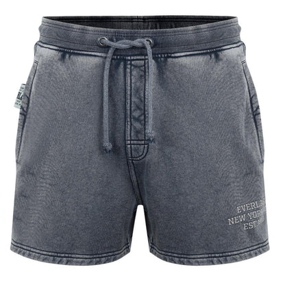 Washed Grey - Front - Everlast Mens NYC Lettering Shorts