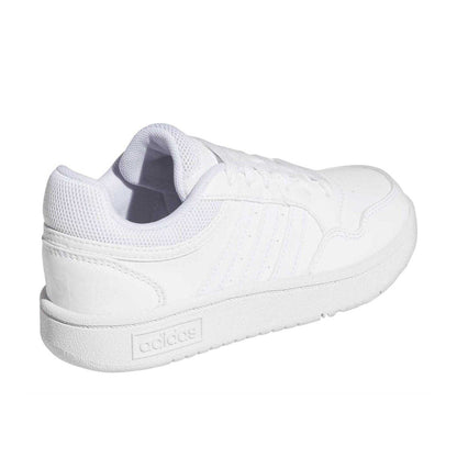 White - Back - Adidas Childrens-Kids Hoops 3.0 Basketball Trainers