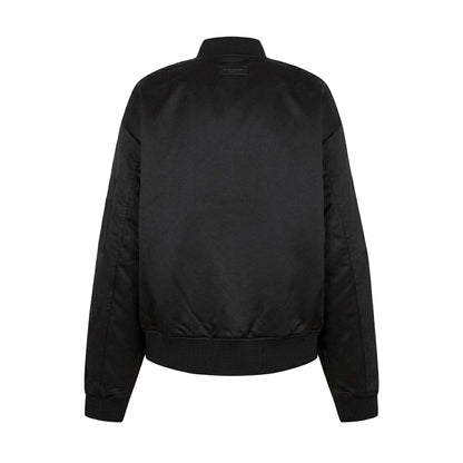 Black - Back - JJXX Womens-Ladies Satin Bomber Jacket