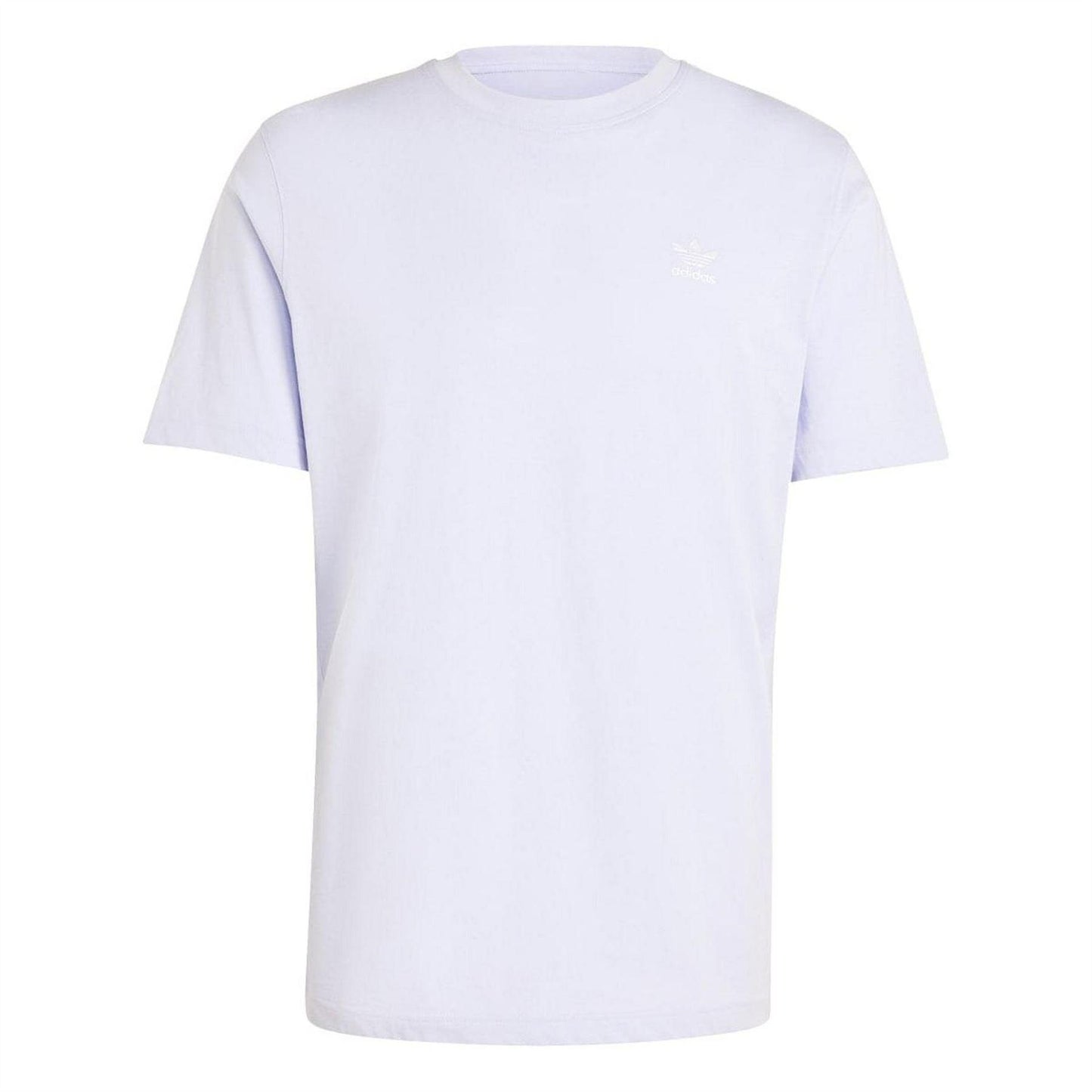 Violet - Front - Adidas Mens Essentials Logo Regular T-Shirt