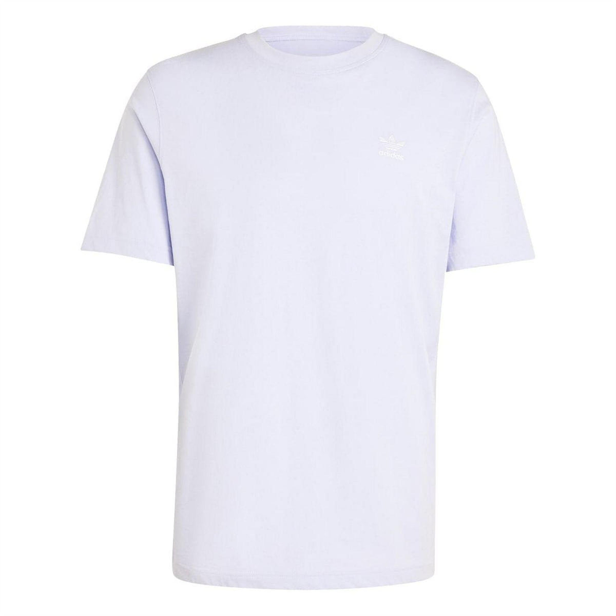 Violet - Front - Adidas Mens Essentials Logo Regular T-Shirt
